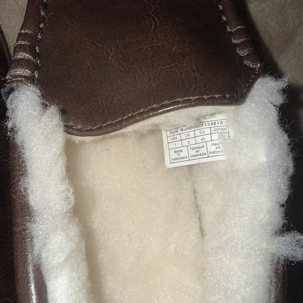 Koolaburra by UGG Tipton Smooth Faux Shearling Lined Slippers / Men's Size 7‎